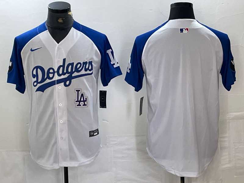 Men's Los Angeles Dodgers Blank White Blue Fashion Stitched Cool Base Limited Jersey,We sell and wholesale Men's Los Angeles Dodgers Blank White Blue Fashion Stitched Cool Base Limited Jersey on line form chian!